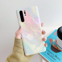 Capa de Huawei com Textura de Mármore Colorido