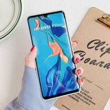 Capa de Samsung Galaxy com Mármore Azul e Roxo